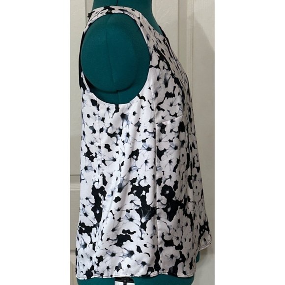 APT. 9 Sleeveless Floral Blouse w/Lining 100% Polyester Women's Size PM (READ) - Picture 6 of 16